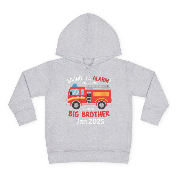 Personalized Big Bro Hoodie, Promoted to Big Brother Toddler Hoodie, Big Bro Reveal Sweater, New Big Brother Fire Truck Hoodie Brother Gift