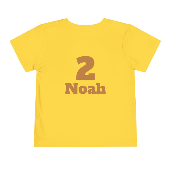 Personalized Noahs Ark Toddler Shirt Animals Ark T Shirt Custom Bible Character Kids Name Age Shirt For Boy Girl Toddler Kids Birthday Shirt