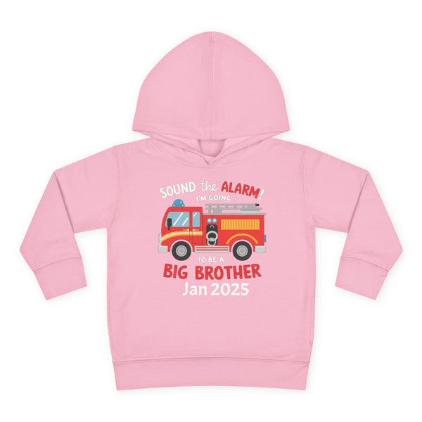 Personalized Big Bro Hoodie, Promoted to Big Brother Toddler Hoodie, Big Bro Reveal Sweater, New Big Brother Fire Truck Hoodie Brother Gift