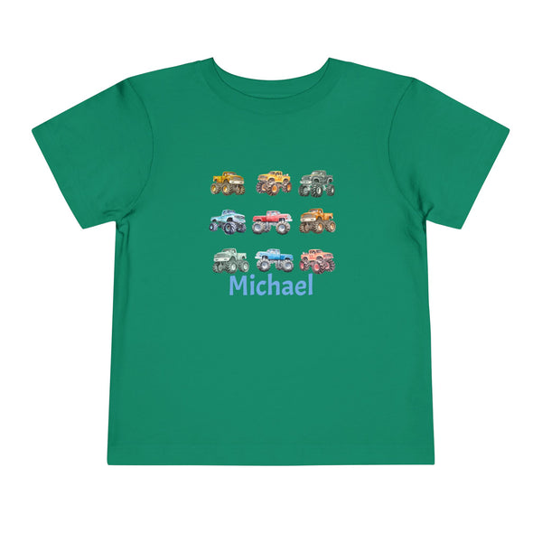 Retro Monster Truck Kids Shirt Big Trucks Toddler Tee Bday Boy Tshirt Monster Truck Birthday Tee Boy Toddler Truck Crewneck Tee Gif for Boys