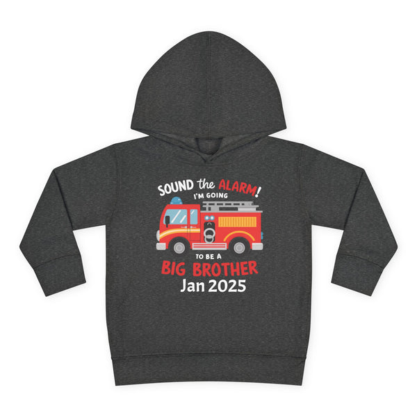 Personalized Big Bro Hoodie, Promoted to Big Brother Toddler Hoodie, Big Bro Reveal Sweater, New Big Brother Fire Truck Hoodie Brother Gift
