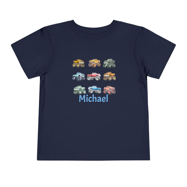 Retro Monster Truck Kids Shirt Big Trucks Toddler Tee Bday Boy Tshirt Monster Truck Birthday Tee Boy Toddler Truck Crewneck Tee Gif for Boys