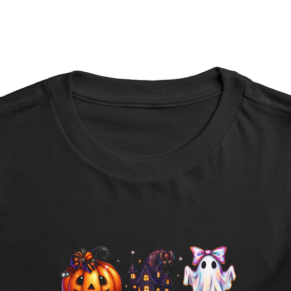 Kids Coquette Bow Wicked Shirt Halloween Girl Shirt Toddler Ghost Cat Shirt Pumpkin Patch Tee Cute Ghost Pumpkin Cat T Shirt Retro Ghost Tee