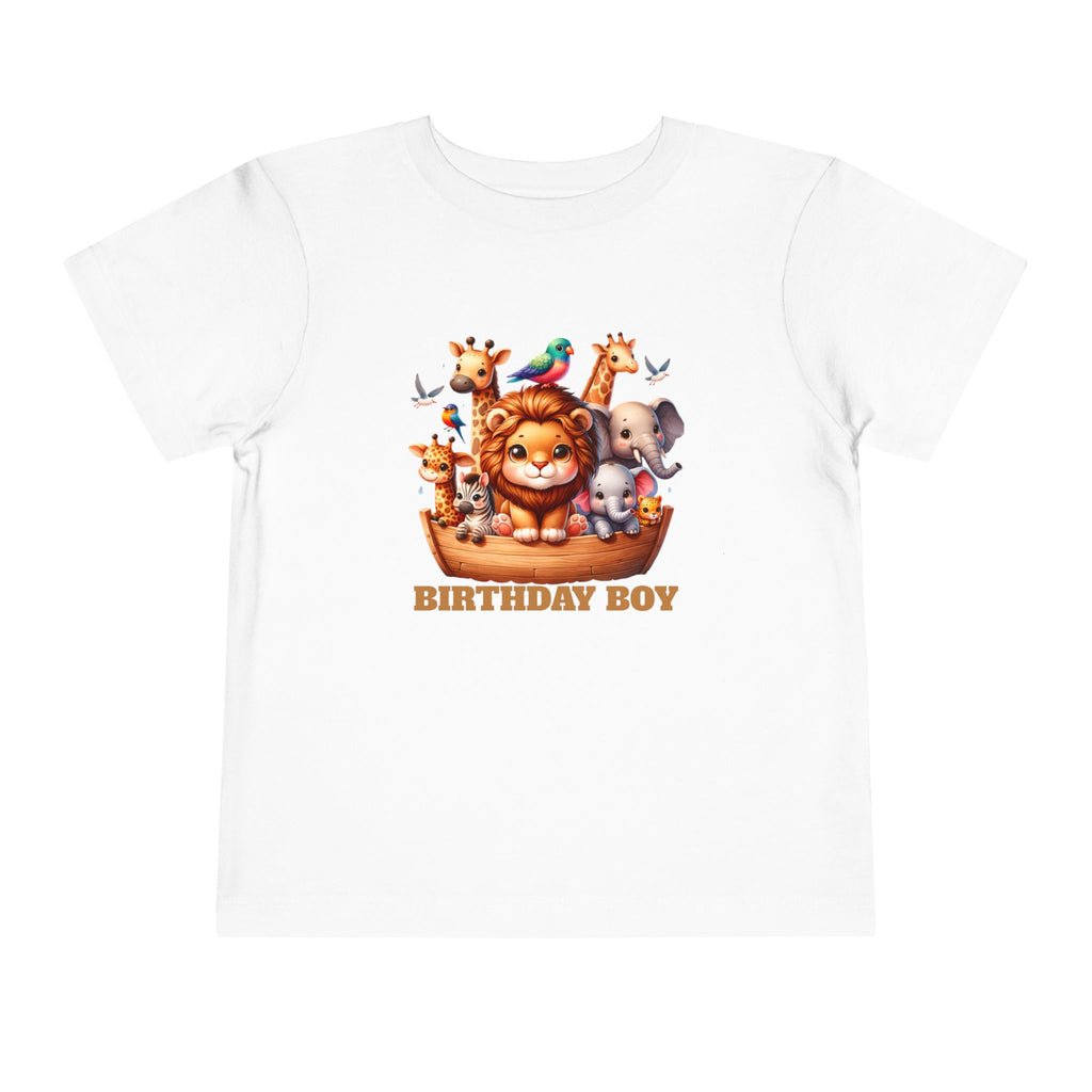 Personalized Noahs Ark Toddler Shirt Animals Ark T Shirt Custom Bible Character Kids Name Age Shirt For Boy Girl Toddler Kids Birthday Shirt