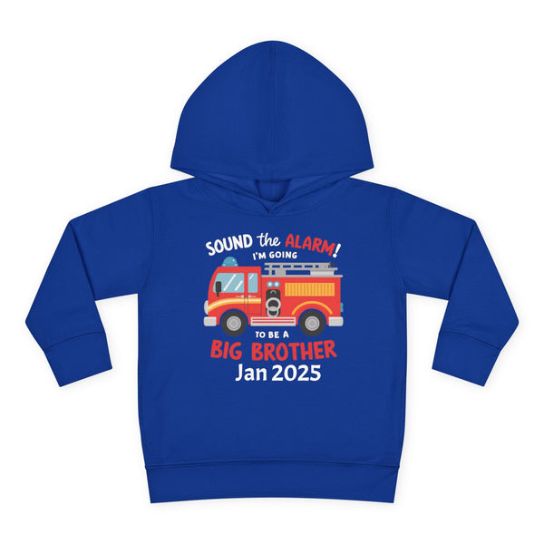 Personalized Big Bro Hoodie, Promoted to Big Brother Toddler Hoodie, Big Bro Reveal Sweater, New Big Brother Fire Truck Hoodie Brother Gift