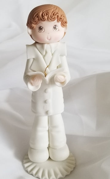 First Communion Child Cake Topper, Baptism Cake Topper, Communion Girl  Rosary, Boy Communion Favor, Baptism Favor, Baptism Cake Decoration - C T B