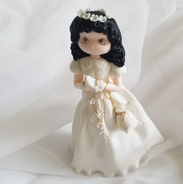 First Communion Child Cake Topper, Baptism Cake Topper, Communion Girl  Rosary, Boy Communion Favor, Baptism Favor, Baptism Cake Decoration - C T B