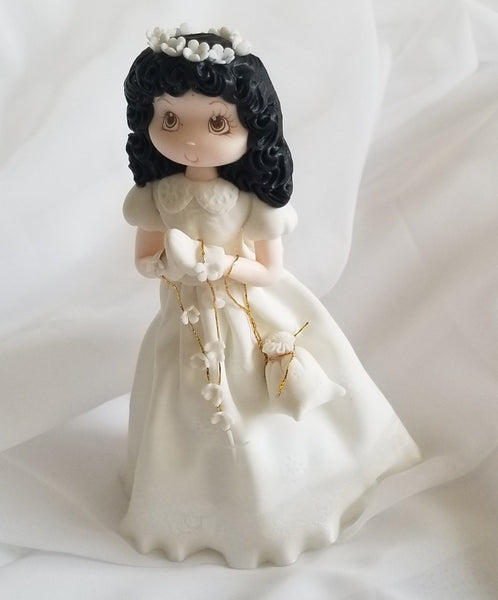 First Communion Child Cake Topper, Baptism Cake Topper, Communion Girl  Rosary, Boy Communion Favor, Baptism Favor, Baptism Cake Decoration - C T B