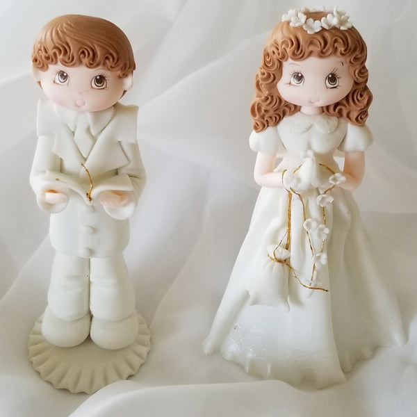 First Communion Child Cake Topper, Baptism Cake Topper, Communion Girl  Rosary, Boy Communion Favor, Baptism Favor, Baptism Cake Decoration - C T B