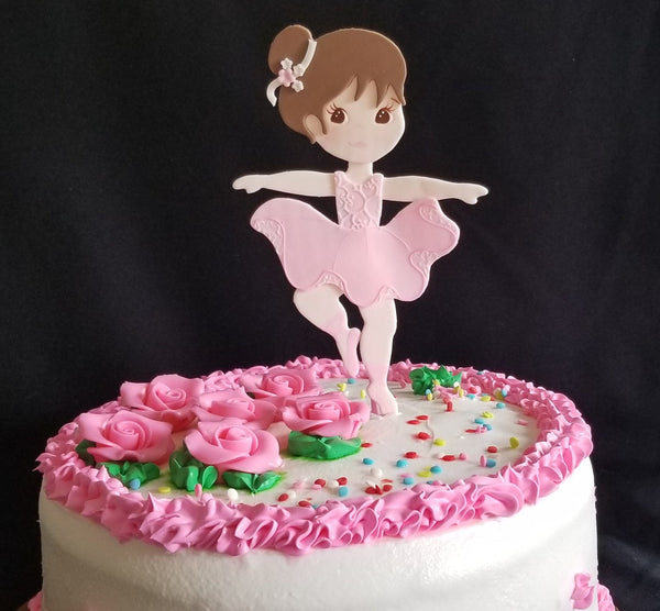 Ballerina Cake Toppers Ballet Birthday Theme Pink Ballerina and Centerpiece Decorations