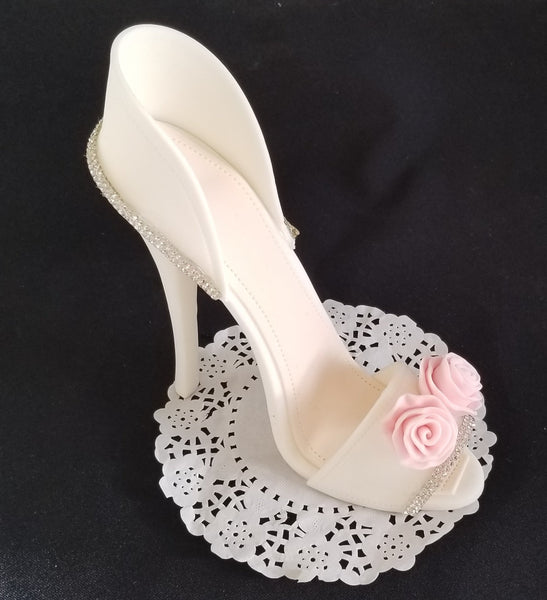 High Heels Cake Topper Shoes Cake Decoration Fancy Shoe Cake Topper in Pink, Red, Black, Silver and Gold