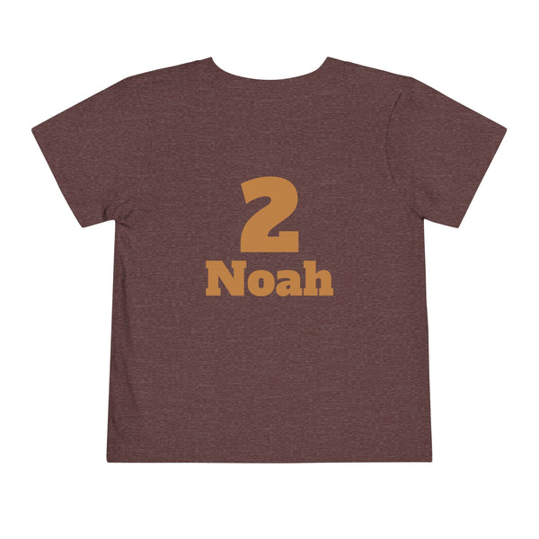 Personalized Noahs Ark Toddler Shirt Animals Ark T Shirt Custom Bible Character Kids Name Age Shirt For Boy Girl Toddler Kids Birthday Shirt