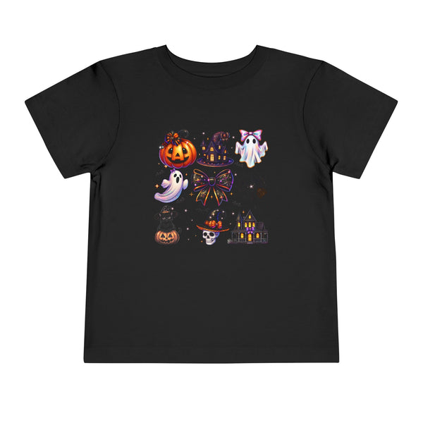 Kids Coquette Bow Wicked Shirt Halloween Girl Shirt Toddler Ghost Cat Shirt Pumpkin Patch Tee Cute Ghost Pumpkin Cat T Shirt Retro Ghost Tee