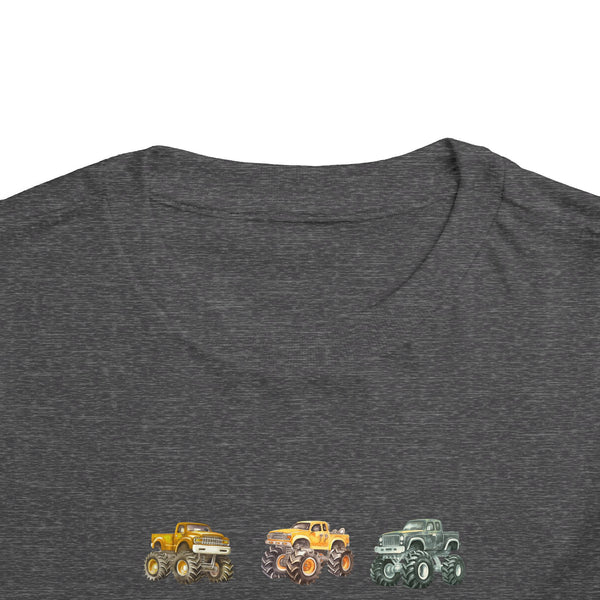 Retro Monster Truck Kids Shirt Big Trucks Toddler Tee Bday Boy Tshirt Monster Truck Birthday Tee Boy Toddler Truck Crewneck Tee Gif for Boys