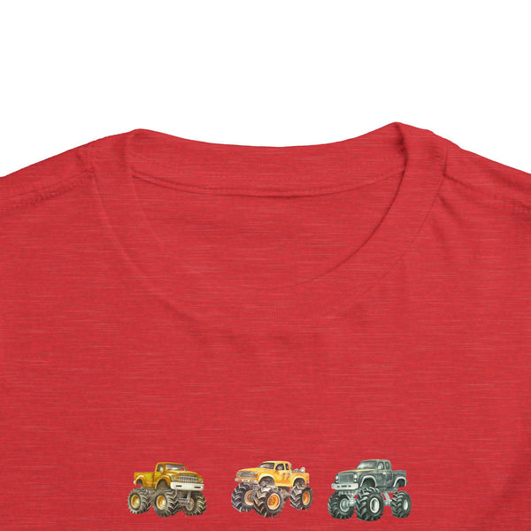 Retro Monster Truck Kids Shirt Big Trucks Toddler Tee Bday Boy Tshirt Monster Truck Birthday Tee Boy Toddler Truck Crewneck Tee Gif for Boys