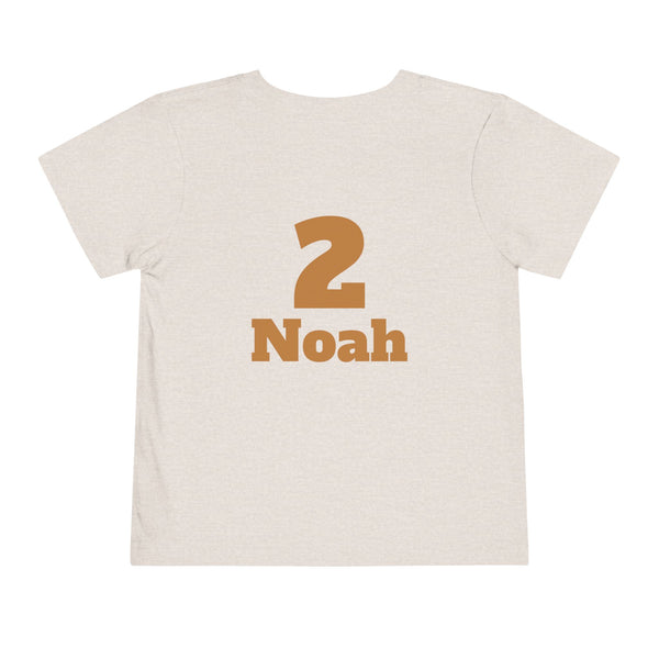 Personalized Noahs Ark Toddler Shirt Animals Ark T Shirt Custom Bible Character Kids Name Age Shirt For Boy Girl Toddler Kids Birthday Shirt