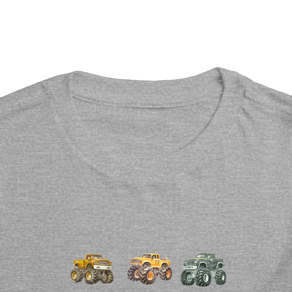 Retro Monster Truck Kids Shirt Big Trucks Toddler Tee Bday Boy Tshirt Monster Truck Birthday Tee Boy Toddler Truck Crewneck Tee Gif for Boys