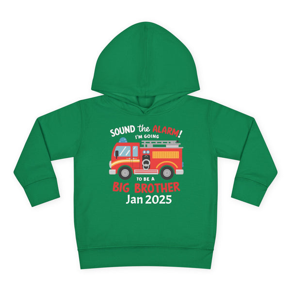 Personalized Big Bro Hoodie, Promoted to Big Brother Toddler Hoodie, Big Bro Reveal Sweater, New Big Brother Fire Truck Hoodie Brother Gift