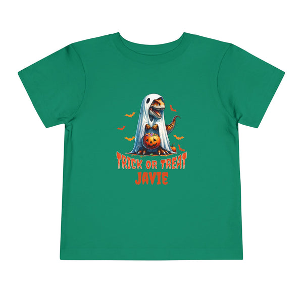 Personalized Name Boys Halloween Shirt T Rex Dinosaur Lover Gifts Toddler Shirt Halloween T-Rex Shirt Dino Ghost T-Shirt Halloween Party Tee