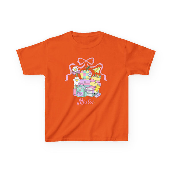 Preppy Custom Grade Girl Shirt, Personalized Back to School Shirt Custom Name 1st Day Outfit Cute Retro School Shirt Girls Dream Team TShirt