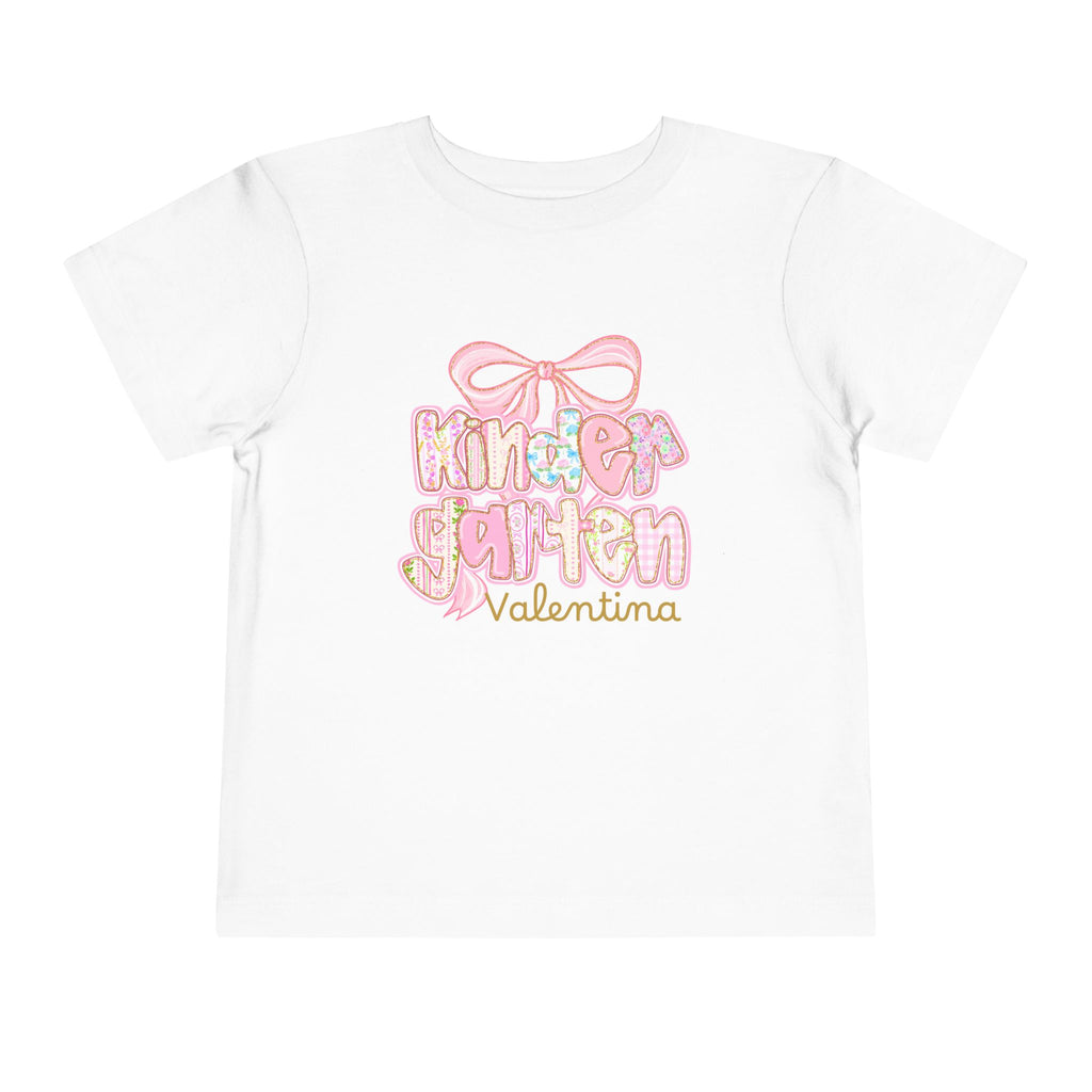 Personalized Back To School Girls Shirt, Custom Name Kids Shirt, Cute Kindergarten Shirt First Day Of School T-shirt Preppy Pre School Shirt