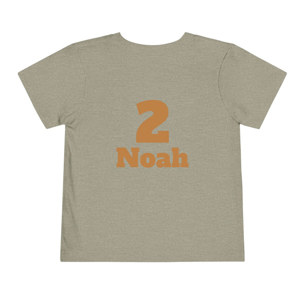 Personalized Noahs Ark Toddler Shirt Animals Ark T Shirt Custom Bible Character Kids Name Age Shirt For Boy Girl Toddler Kids Birthday Shirt
