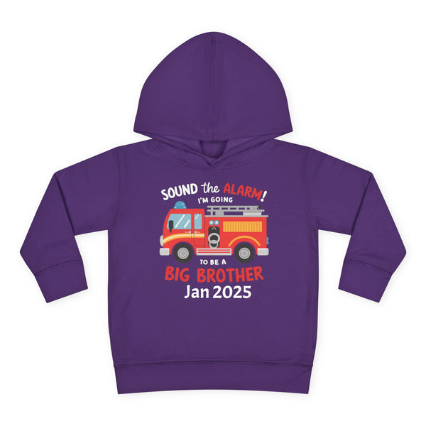 Personalized Big Bro Hoodie, Promoted to Big Brother Toddler Hoodie, Big Bro Reveal Sweater, New Big Brother Fire Truck Hoodie Brother Gift