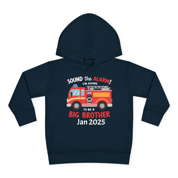 Personalized Big Bro Hoodie, Promoted to Big Brother Toddler Hoodie, Big Bro Reveal Sweater, New Big Brother Fire Truck Hoodie Brother Gift