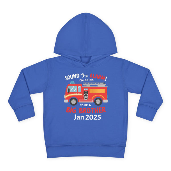 Personalized Big Bro Hoodie, Promoted to Big Brother Toddler Hoodie, Big Bro Reveal Sweater, New Big Brother Fire Truck Hoodie Brother Gift