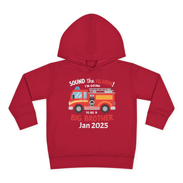 Personalized Big Bro Hoodie, Promoted to Big Brother Toddler Hoodie, Big Bro Reveal Sweater, New Big Brother Fire Truck Hoodie Brother Gift