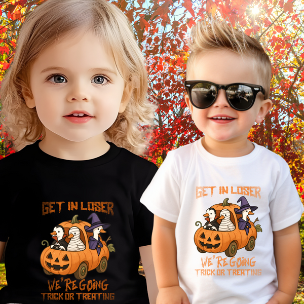 Funny Halloween Shirt, Funny Goose Shirts, Kids Halloween Tee Halloween Witchy Goose Shirt Halloween Tshirt Trick or Treat Shirt Kids Gifts