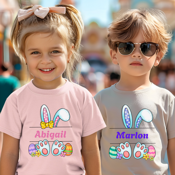 Personalized Easter Shirt for Kids, Matching Easter T Shirt, Siblings Crew T Shirt, Cousin Crew Easter Shirts, Toddler Easter Egg Hunt Shirt