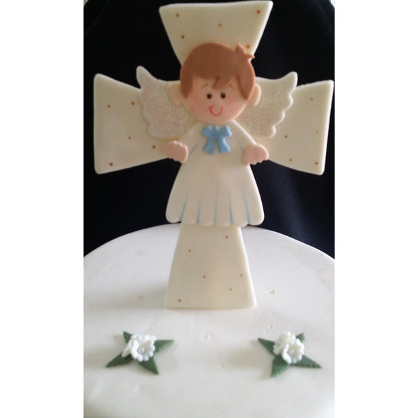 Angel Cake Decoration First Communion and Baptism Cake Toppers for Girl or Boy - Cake Toppers Boutique