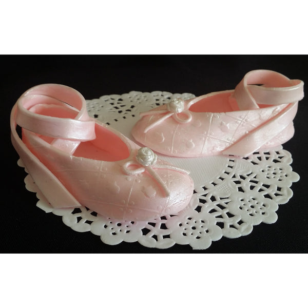 Ballerina Shoes Cake Topper Ballerina Party Decorations Ballet Cake Topper Girl Birthday Cake - Cake Toppers Boutique