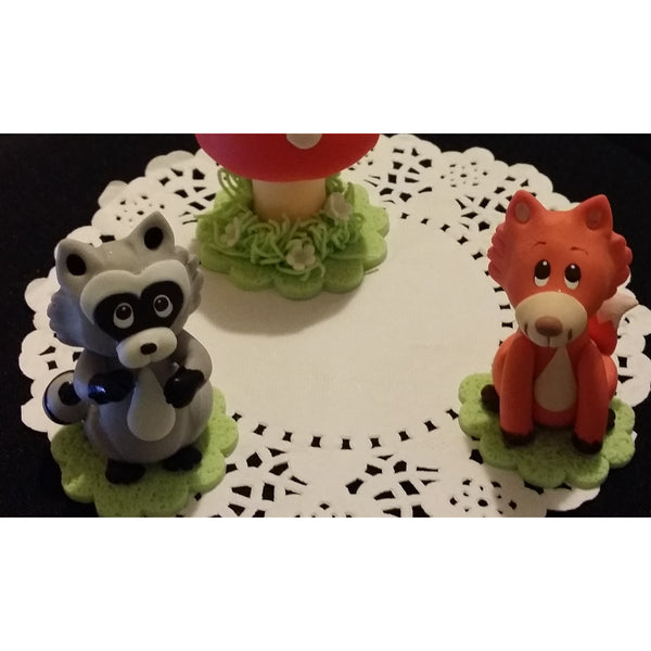Woodland Animal Cake Toppers, Woodland Decorations, Woodland Birthday Decor, Woodland Baby Shower - Cake Toppers Boutique