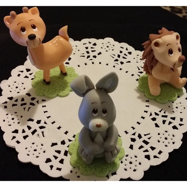 Woodland Animal Cake Toppers, Woodland Decorations, Woodland Birthday Decor, Woodland Baby Shower - Cake Toppers Boutique