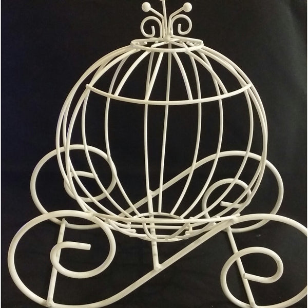 Princess Carriage Centerpieces White Princess Carriage Party Table Decoration - Cake Toppers Boutique