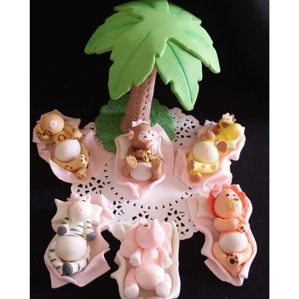 Jungle Baby Animals Cake Toppers Jungle Safari Decorations Baby Animals For Cakes - Cake Toppers Boutique