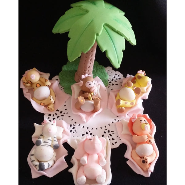 Jungle Baby Animals Cake Toppers Jungle Safari Decorations Baby Animals For Cakes - Cake Toppers Boutique