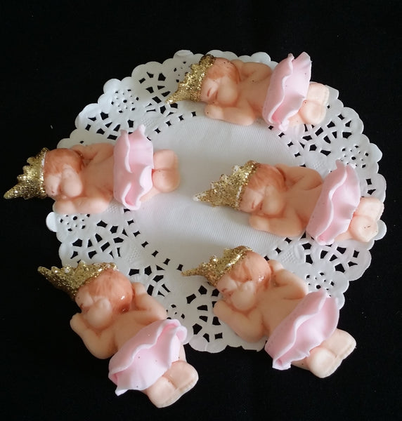 Ballerina Cupcake Toppers, Ballerina Figurines, Princess Baby Shower 12pcs - Cake Toppers Boutique