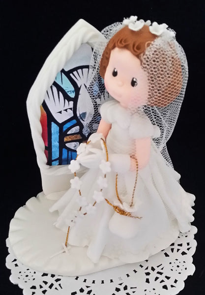 Communion Girl Or Boy Cake Topper Girl with Rosary First communion Boy Cake Topper - Cake Toppers Boutique