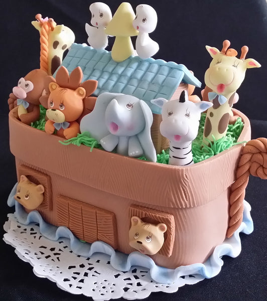 Noah's Ark Cake Topper, Noahs Ark Birthday, Noah's Ark Baby Shower Decorations - Cake Toppers Boutique