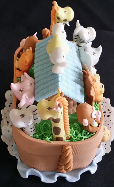 Noah's Ark Cake Topper, Noahs Ark Birthday, Noah's Ark Baby Shower Decorations - Cake Toppers Boutique