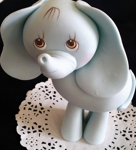 Elephant Cake Topper  Elephant Baby Shower Elephant in Pink, Blue or Gray - Cake Toppers Boutique