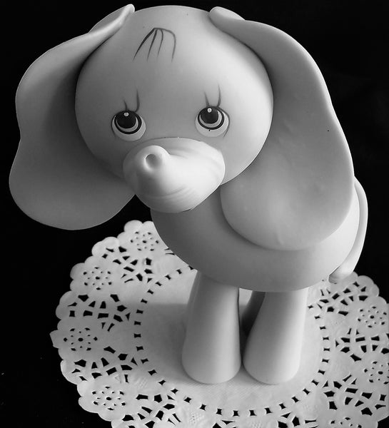 Elephant Cake Topper  Elephant Baby Shower Elephant in Pink, Blue or Gray - Cake Toppers Boutique
