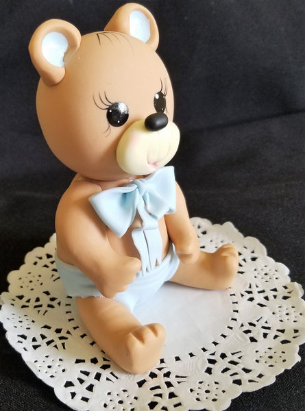 Baby Bear Cake Topper Pink Bear Cake Decoration Teddy Bear Cake Topper - Cake Toppers Boutique