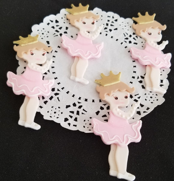 Baby Ballerina Figurines Ballerina Cupcake Topper Ballerina Baby Shower 12pcs - Cake Toppers Boutique