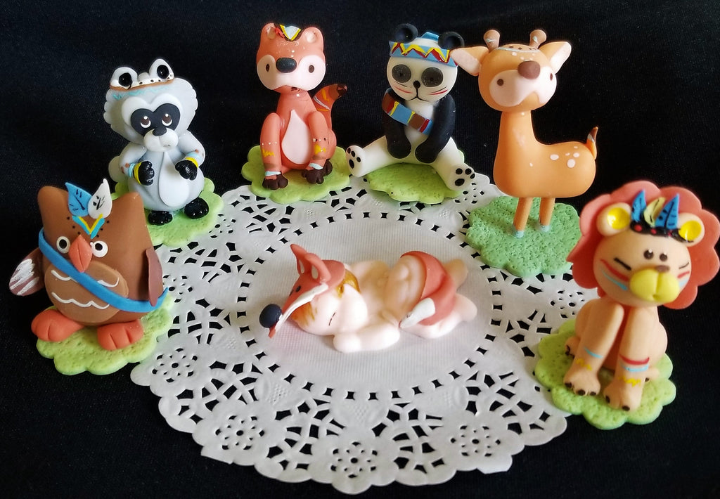 Woodland Cake Topper Forest Decorations, Woodland Birthday Decor Woodland Baby Shower - Cake Toppers Boutique
