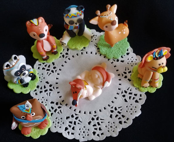 Woodland Cake Topper Forest Decorations, Woodland Birthday Decor Woodland Baby Shower - Cake Toppers Boutique