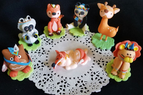 Woodland Cake Topper Forest Decorations, Woodland Birthday Decor Woodland Baby Shower - Cake Toppers Boutique